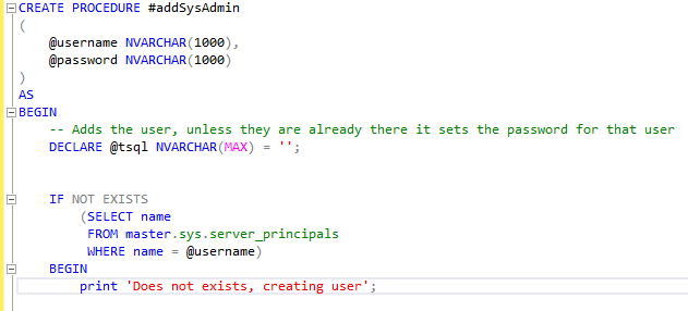 Script to bulk add SysAdmins to SQL Server