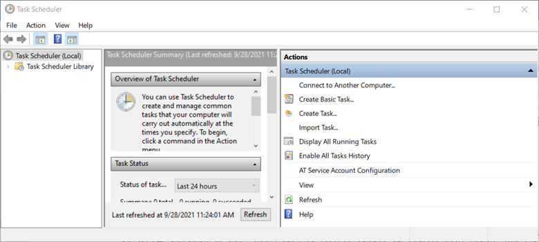 Using OSQL.EXE to run a scheduled task on SQL Server Express Edition