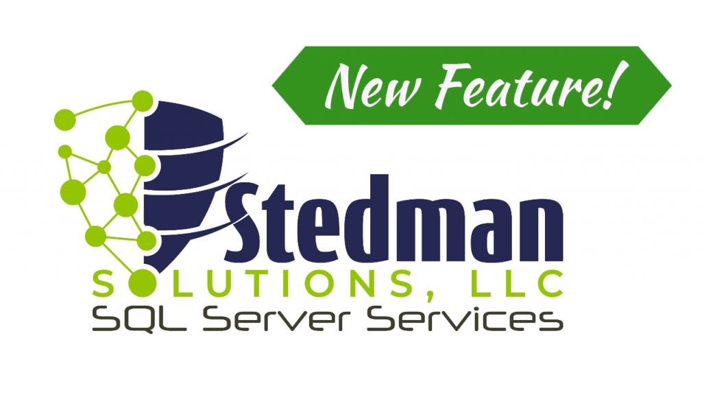 New Feature at Stedman Solutions