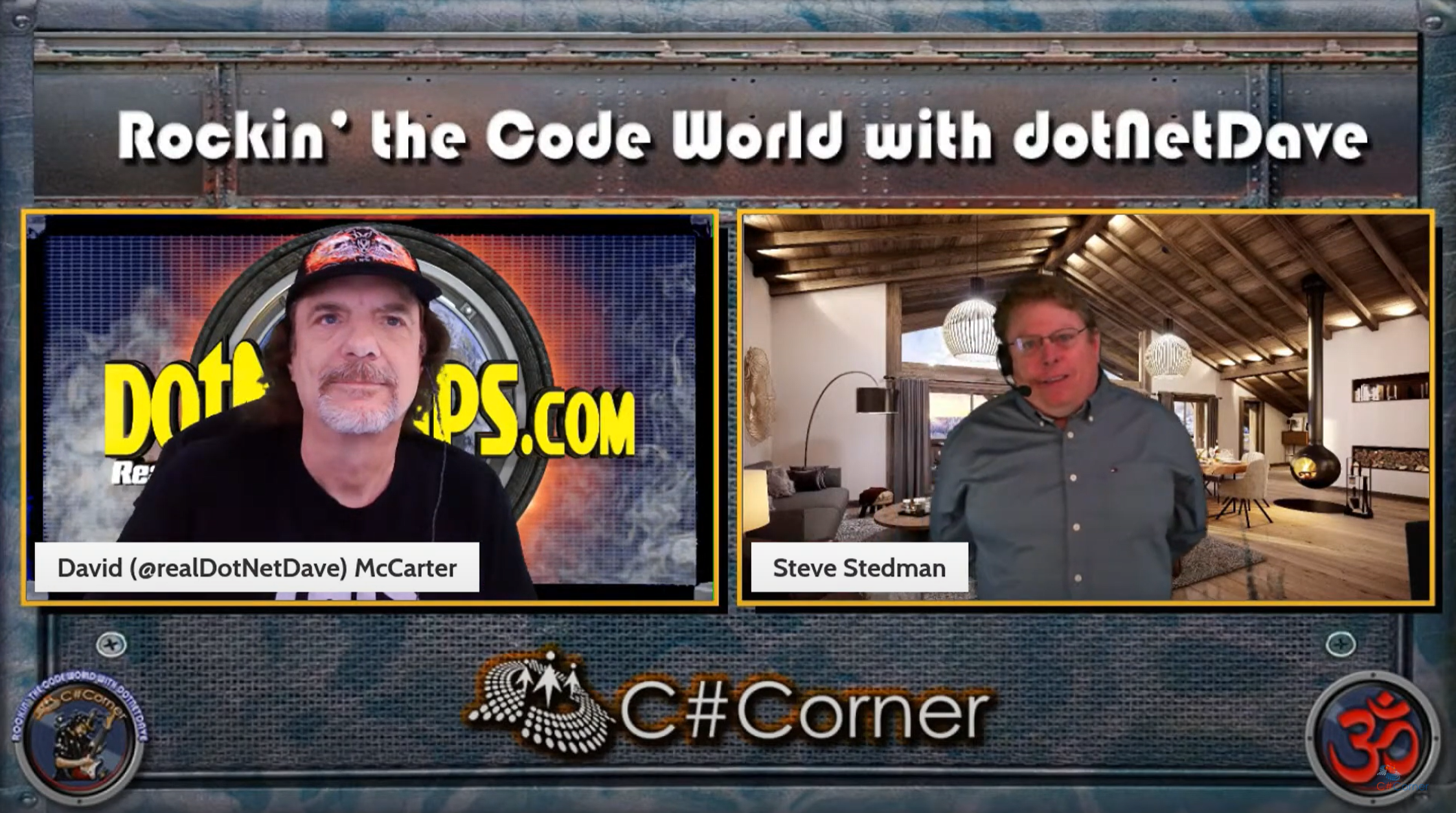 Live Recording of Steve Stedman and dotNetDave on “Rockin’ the Code World”