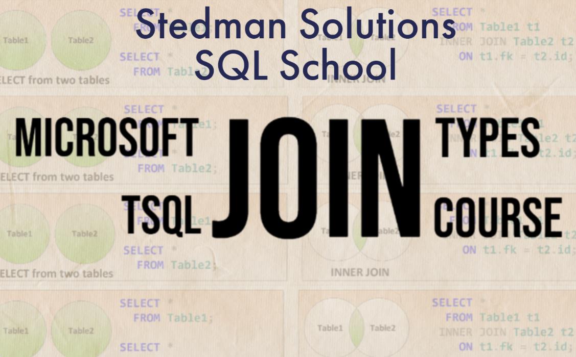 SQL School: SQL Server Joins: A Comprehensive Course