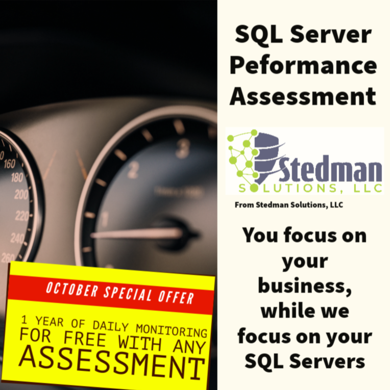 SQL Server Performance Assessment by Stedman Solutions