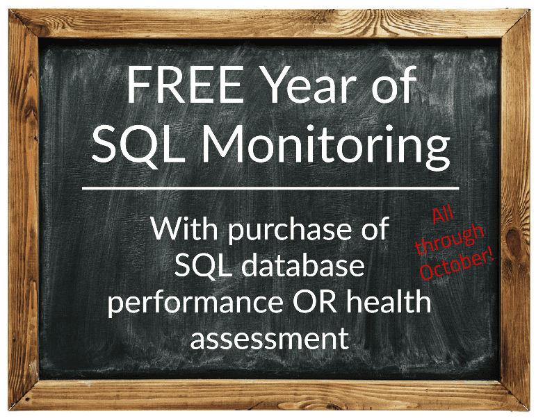 Unbeatable October Offer: Free Year of SQL Server Daily Monitoring with Every SQL Server Assessment!