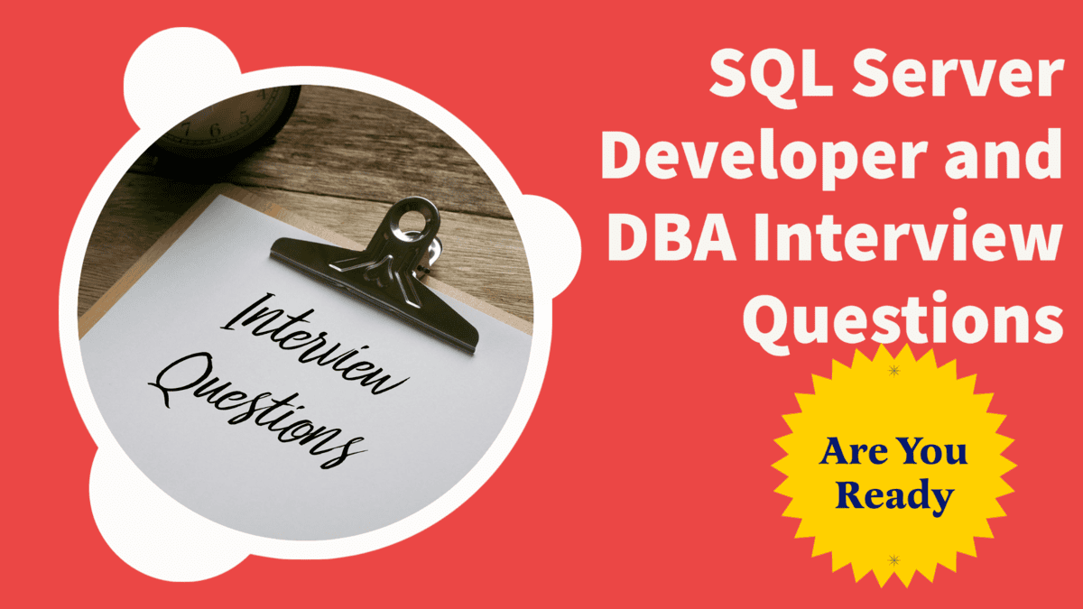 BEST: SQL Server Interview Questions and Answers