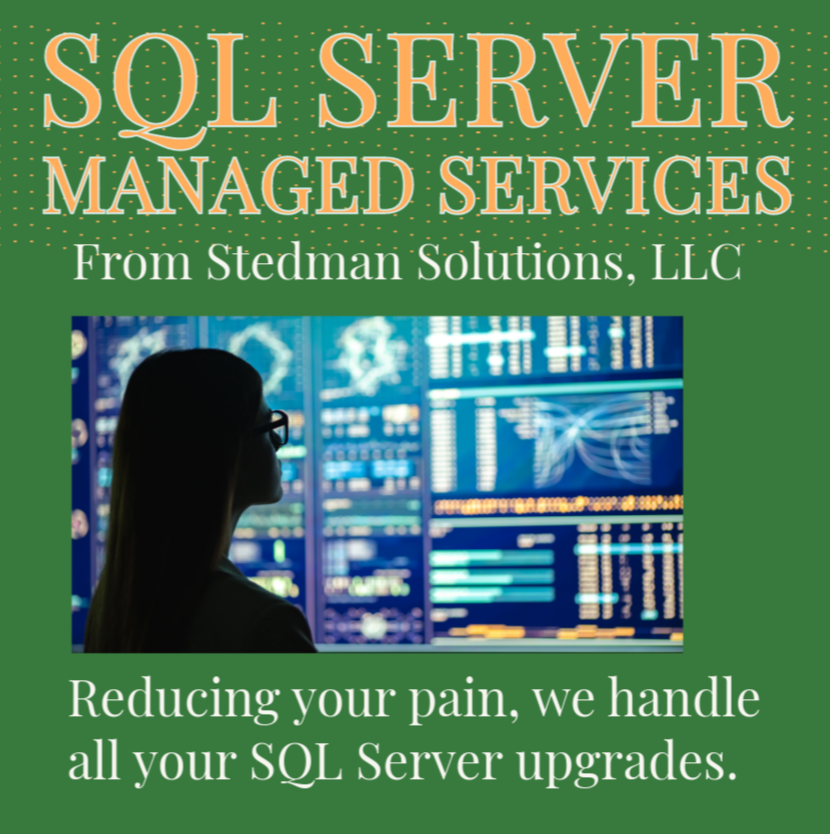 The Stedman Solutions Managed Services for SQL Servers: Livestream Event!